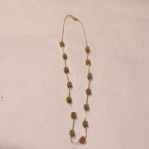 Elegant Gold Beaded Necklace